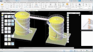 AUTODESK ADVANCE STEEL 2022 FUEL STORAGE TANK MODELING [upl. by Nahsor]