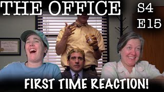 The Office  S4 E15  quotNight Outquot  FIRST TIME REACTION [upl. by Cahilly705]