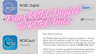 LOGIN TO RCBC PULZ  RCBC DIGITAL TO RCBC PULZ APP  PAANO GAMITIN ANG BAGONG RCBC PULZ IOS APP [upl. by Keene]