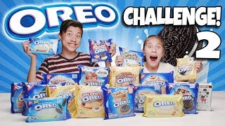 OREO CHALLENGE 2 The Blindfold Cookie Tasting Game Show Returns 18 NEW Flavors [upl. by Levins]