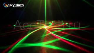 Зеленый и красный лазер для дискотеки Sky Disco Point Flower AccTechru [upl. by Edgardo475]