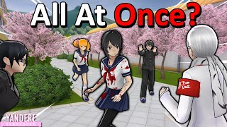 CAN WE GET EVERY GAMEOVER AT THE SAME TIME  Yandere Simulator Myths [upl. by Nylrehc]