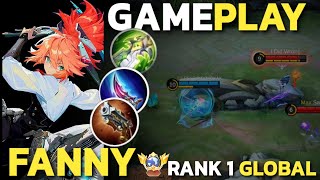 Fanny BEST BUILD 2024  BUILD TOP GLOBAL ATLAS GAMEPLAY  MOBILELEGENDS [upl. by Neerroc192]