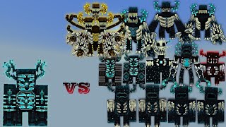 Zyden vs Warden Plus Test Ver  Minecraft Bedrock  Mob Battle [upl. by Alaikim]