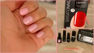 DIY Pose de vernis semi permanent Sensationail [upl. by Ahsatsan645]