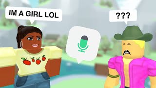 PRETENDING TO BE A GIRL IN TOTAL ROBLOX DRAMA [upl. by Eibbil]