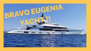 BRAVO EUGENIA JERRY JONES Yacht built by Oceanco in 2018 35761ft 109m MEGA YACHT in IBIZA [upl. by Kandace]