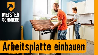 Arbeitsplatte einbauen  HORNBACH Meisterschmiede [upl. by Osbourne450]