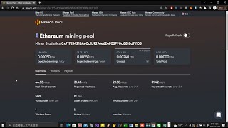 NBMiner eth礦池 hiveon pool 挖礦教學 [upl. by Mazurek826]