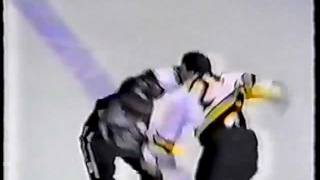 Marty McSorley vs Gino Odjick Round 2 [upl. by Aehtna]