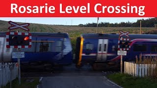 Rosarie Level Crossing  Aberdeen–Inverness line  Keith Moray [upl. by Cindie]