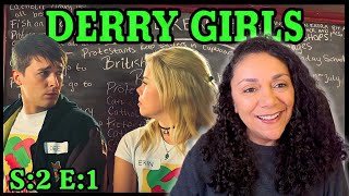 DERRY GIRLS SEASON 2 EPISODE 1 REACTION [upl. by Eeslek632]