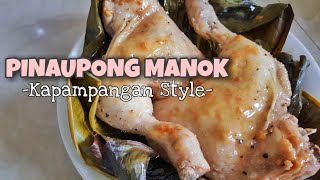 PINAUPONG MANOK KAPAMPANGAN RECIPE with SAWSAWAN  PALUKLUK MANUK  SIMPLENG PINAUPONG MANOK [upl. by Nnylav]