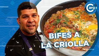 CÓMO COCINO BIFES A LA CRIOLLA [upl. by Allenod930]