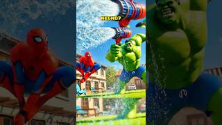 Spiderman Y Hulk Se Enfrentan Con Pistolas De Agua spiderman comedia [upl. by Hoeve151]