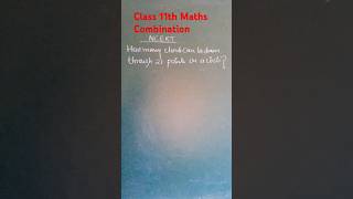 Permutations and Combination Class 11th Maths important question [upl. by Eicak]