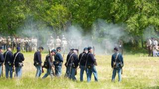 Civil War Reenactment Neshaminy State Parkwmv [upl. by Fillender892]