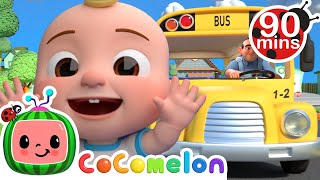 Wheels on the bus Baby Shark amp More Popular CoComelon Animal Cartoons for Kids  Funny Cartoons [upl. by Nitsugua]