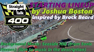 2024 Straight Talk Wireless 400 Starting Lineup Rebirth Cup Series [upl. by Ennayelsel568]