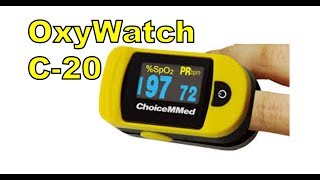 The OxyWatch A Walgreens Pulse Fingertip Oximeter C20 [upl. by Zigrang]