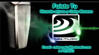 Fuiste Tu  Ricardo Arjona y Gaby Moreno  Karaoke  Calamusic Studio [upl. by Aremmat]