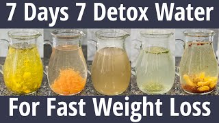 7 Detox Water For Fast Weight Loss  Summer Infused Water To Lose Belly Fat Glowing SkinFat to Fab [upl. by Halimak]