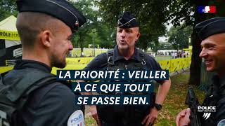 La police nationale sur le Tour de France 2023 [upl. by Alita]