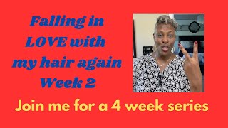 Week 2 of a 4 week hair growth journey to healthy hair How to make your own hair conditioner [upl. by Burley]