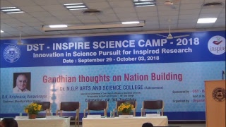 DSTINSPIRE SCIENCE CAMP2018 [upl. by Auqenes]