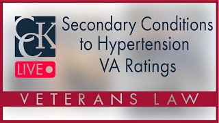 VA Secondary Conditions to Hypertension and Disability Ratings [upl. by Agnese]