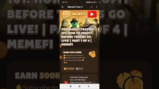 PREMARKET TRADING 101 HOW TO PROFIT BEFORE TOKENS GO LIVE  PART 1 OF 4  MEMEFI [upl. by Goody]