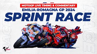 LIVE Data MotoGP Sprint Race EmiliaRomagna GP 2024 [upl. by Mosby]