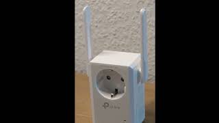 TP Link TL WA860RE WLAN Repeater mit Steckdose In wenigen Sekunden über WPS mit original Passwort v [upl. by Aikemat]