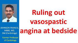 Ruling out vasospastic angina [upl. by Morrissey584]