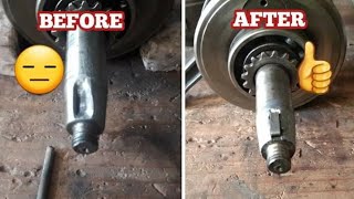 DIY CRANKSHAFT REPAIR KUNYA KEY WOODRUFF [upl. by Eisoj370]