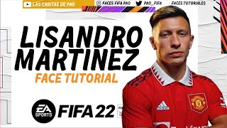 LISANDRO MARTINEZ FACE FIFA 22 PRO CLUBS LOOK ALIKE  TUTORIAL  CAREER MODE  MANCHESTER UNITED [upl. by Arodoeht]