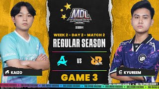 MDL PH S4  W2D2  HUNT VS RRQ  GAME 3 [upl. by Nylcsoj]