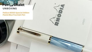 Discover the Enchanting Pelikan M200 Special Edition Pastel Blue Fountain Pen [upl. by Atig]