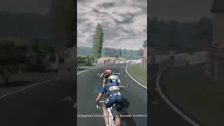 On a faillit chuter 😱😱 tourdefrance2024 tour de France jeuxvidéo [upl. by Merton]