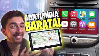 CENTRAL MULTIMÍDIA BARATA com CARPLAY e ANDROID AUTO do ALIEXPRESS [upl. by Carlee224]