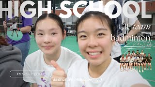 high school badminton CIF team 2024 vlog [upl. by Xxam]