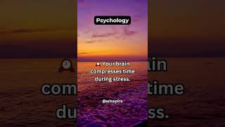 🕰️ Your brain compresses time during stress  Psychology shorts [upl. by Llahsram]