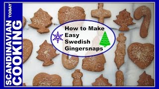 How to Make Easy Swedish Gingersnaps 🎄 Pepparkakor 🍪 [upl. by Oer]