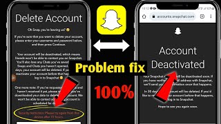 Security Restrictions Please try again from this device after 72 hours  Snapchat account delete2023 [upl. by Dihsar]