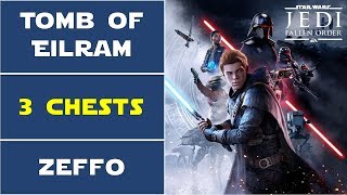 Zeffo Tomb of Eilram  All Chests Locations  Star Wars Jedi Fallen Order [upl. by Eiboh]