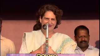 My brother Rahul ji has made significant efforts to improve your conditionsSmtPriyanka Gandhi [upl. by Pirri254]