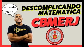 MATEMÁTICA DESCOMPLICADA CBMERJ 2024  PROF HARISSON DAVI [upl. by Hocker]