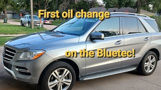 How to do a oil change on a ML350 Bluetec [upl. by Enelie]