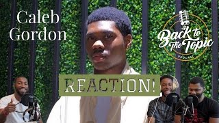 Caleb Gordon  Evidence Official Music Video  REACTION [upl. by Zetniuq]