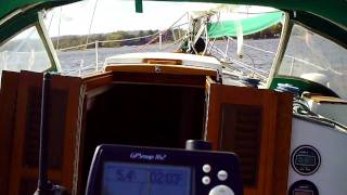 Sailing our Bayfield 32C on a 25 knot day [upl. by Haerle]